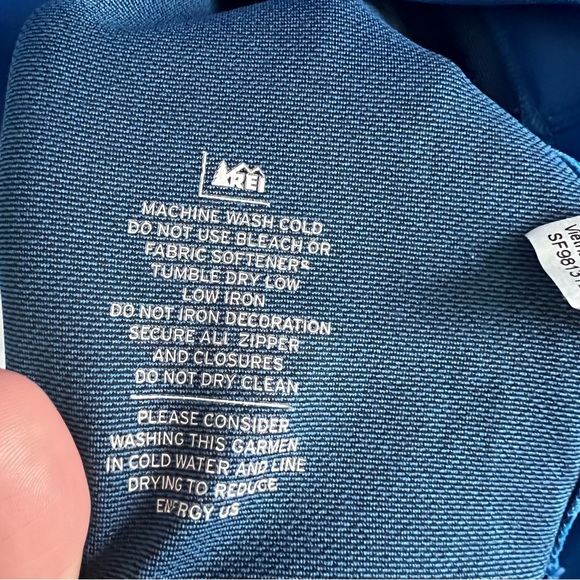 Mens REI Blue Quarter Zip Jacket size Large - Picture 8 of 9